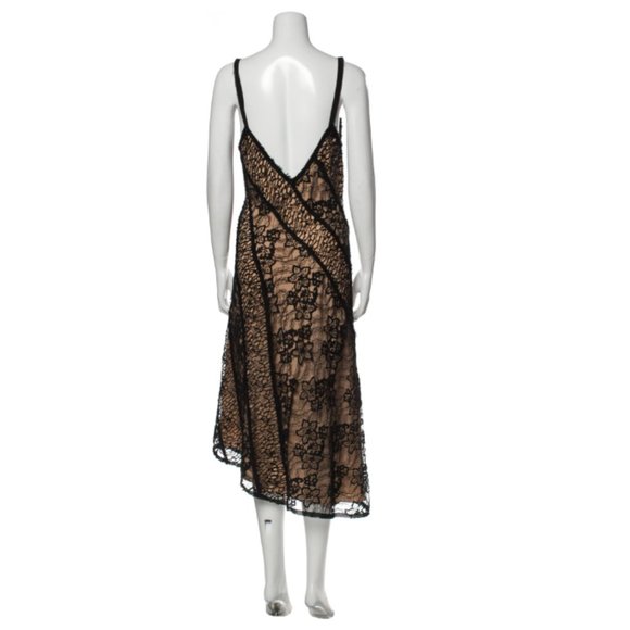 Jason Wu Black Lace Pattern Long Dress Size Small - Picture 2 of 3